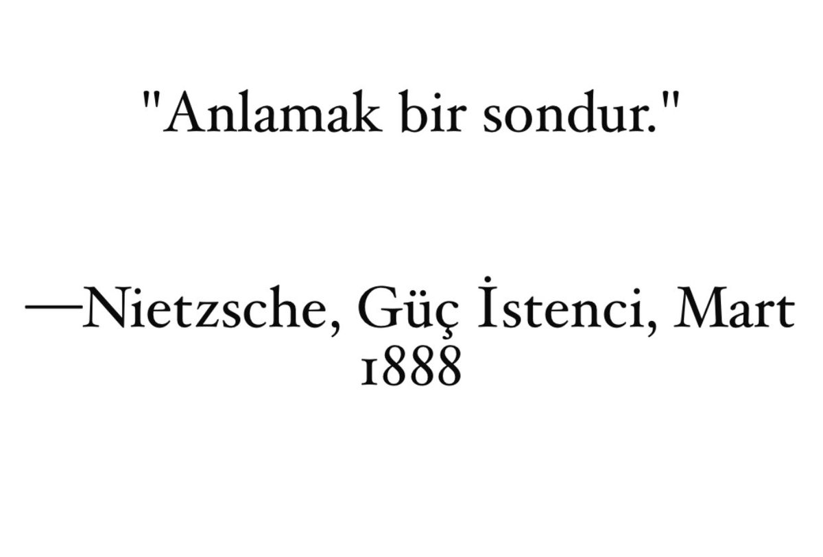 MahsunMirzaoglu's tweet photo. “Anlamak bir sondur” | Nietzsche 

Bilgi, keşfin mezar taşıdır. Bir insanı veya bir acıyı anladığını düşündüğün an, artık onunla olan yolculuğun bitmiş demektir. Zihin durduğu yerde ölür; ruh ise ancak anlamadığı, aşmaya çalıştığı o karanlık ve derin boşluklarda nefes alır. https://t.co/wvYQrr5uip