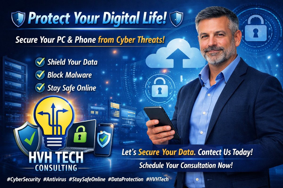 HVHTech31's tweet image. 🛡️ **Protect Your Digital Life!** 🛡️

Keep your PC and phone safe from cyber threats with reliable antivirus apps. Shield your data, block malware, and enjoy peace of mind knowing you're protected. 

#CyberSecurity #Antivirus #StaySafeOnline #DataProtection #hvhtech