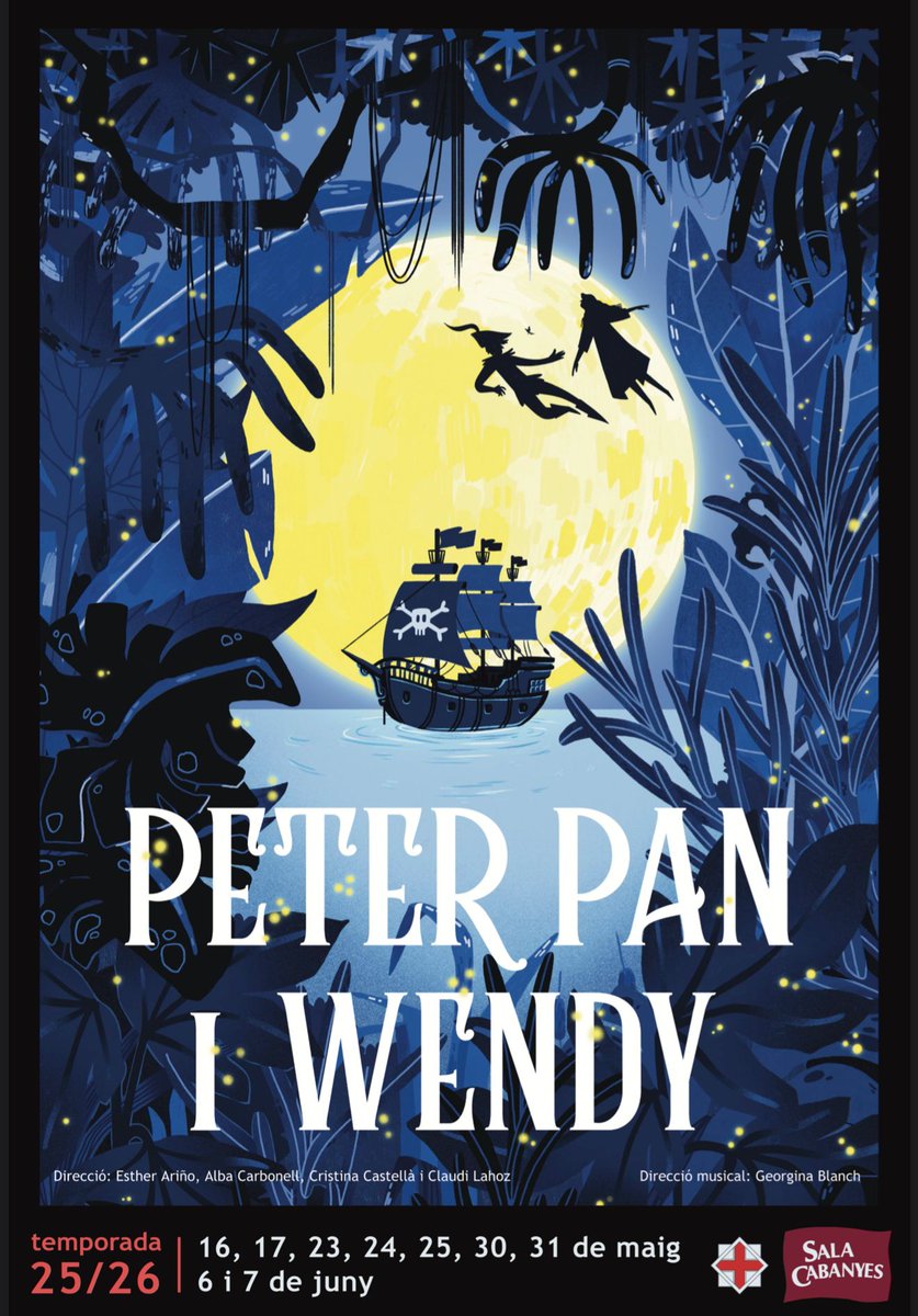 salacabanyes's tweet photo. 🧚 El 16 de maig estrenarem "Peter Pan i Wendy"

🎶 Més de 100 persones a l'escenari, música en directe i efectes especials

✨ I tu, has deixat de somniar? Acompanya'ns al País dels Somnis!

🎟 Entrades ja a la venda 👇 
https://t.co/GGVYlBOpCI

🎨 Duna Llobet
#PeteriWendy_Sala https://t.co/qJUDZBw4Kj