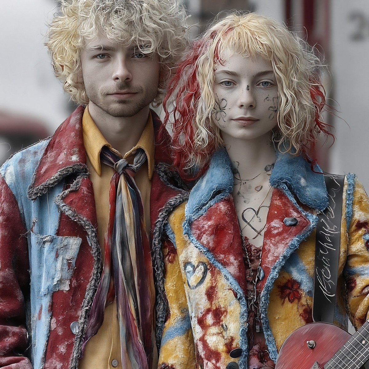 RaBeArt's tweet image. a young couple. AI-Art, Digital-Art. Artist: The Prompter.
#Art #couple #fashion #60s #Digitalart #Aiart #ThePrompter #Midjourney8