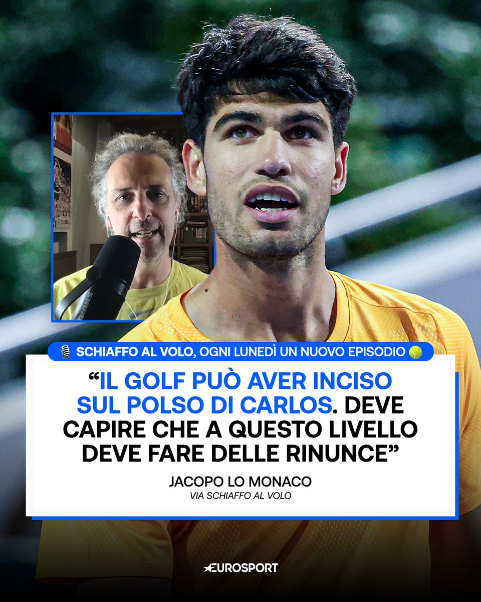 Eurosport_IT's tweet image. Per Carlos Alcaraz la questione è seria: addio a Roma e Parigi, se ne riparla forse per Wimbledon. Lo stile di vita fuori dal campo può aver influito? 😟

🎧 Ascolta il podcast completo su Spotify, Apple Podcast, Amazon Music

#Tennis #Sinner #Alcaraz #SchiaffoAlVolo