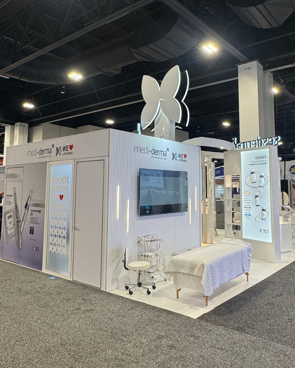 TeamworkMKTG's tweet photo. Elevating the experience at AAD with Sesderma ✨️
Where science, skincare, and standout design come together.

#Sesderma #AAD2026 #TradeshowMarketing #BrandExperience #ExperientialMarketing https://t.co/UAXdgYF6kT