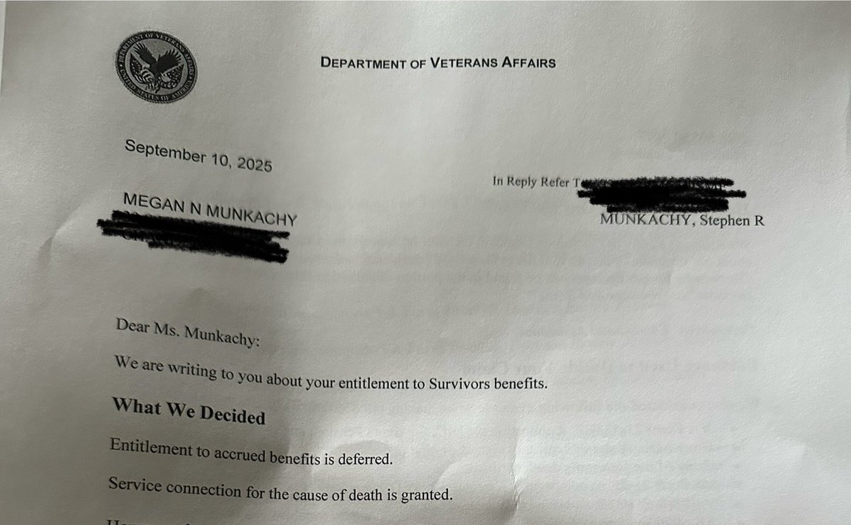 MNMunkachy's tweet photo. Hey @SecArmy can we maybe focus on the Vets and their families at home and build that alliance? As the widow of SPC Stephen Munkachy I’ve been abandoned by @DeptVetAffairs and @USArmy after acknowledging you killed my husband. Would love to chat about how to make things better. https://t.co/0Ah0Isb2RA