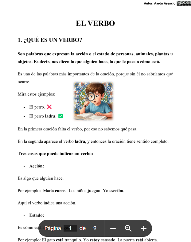 aaronasenciofer's tweet photo. Comparto un cómic hecho con @NotebookLM , una guía y actividades para trabajar los verbos en el 3er ciclo de primaria.
👇
📁 Tenéis todo el material en una carpeta:
 https://t.co/pcTocdtsCz

👉 Este material está listo para usarlo directamente en el aula. Espero que os sirva.😉 https://t.co/w2FHneFmqL