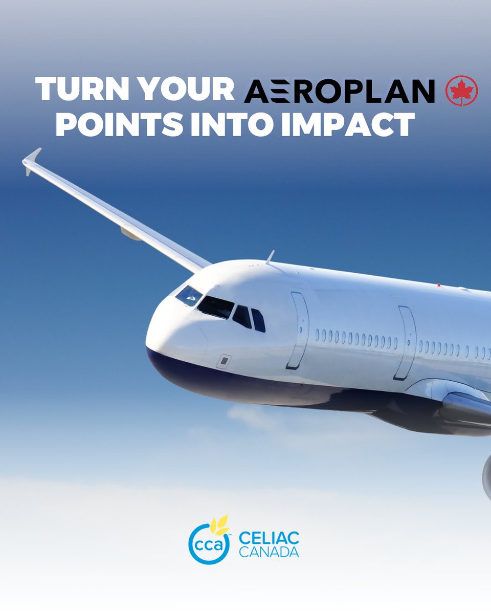CCAceliac's tweet image. Your Aeroplan points can take celiac research further ✈️
Donate today to support experts, research, and advocacy—plus get a 10% Aeroplan top‑up every time.
👉 celiac.ca/donate-aeropla…
#CeliacCanada #Glutenfree #Celiac