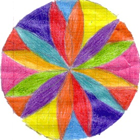 Generations7080's tweet image. La fameuse rosace que l'on faisait au collège 🥰 

#80s #souvenirsdenfance #Dessin #Souvenirs