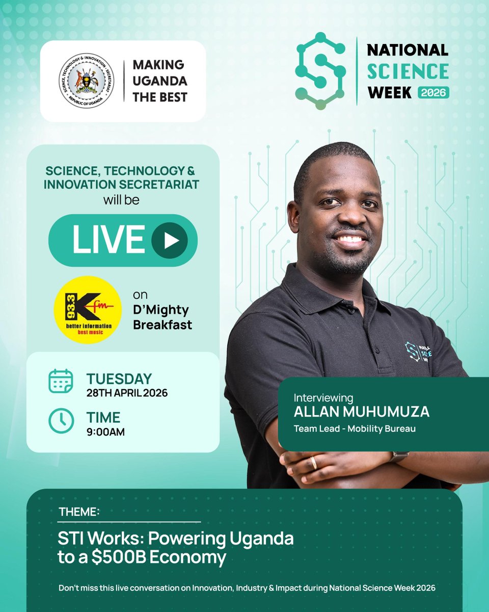 Science, Technology and Innovation Secretariat🇺🇬 tweet media