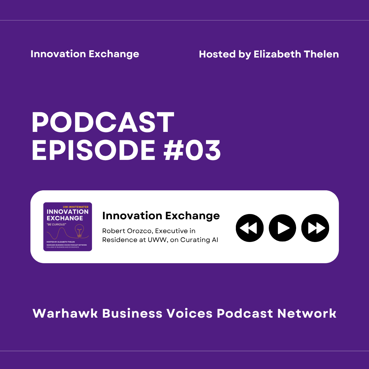 UWWCoBE's tweet image. We’re excited to share the latest episodes across our podcast network:

🔍NEW SHOW: Research in Practice – Episode 1
💡Innovation Exchange – Episode 3
✈️Flight Paths – Episode 2

Listen to all episodes here: uww.edu/cobe/podcasts

#WarhawkBusinessVoices #PodcastNetwork