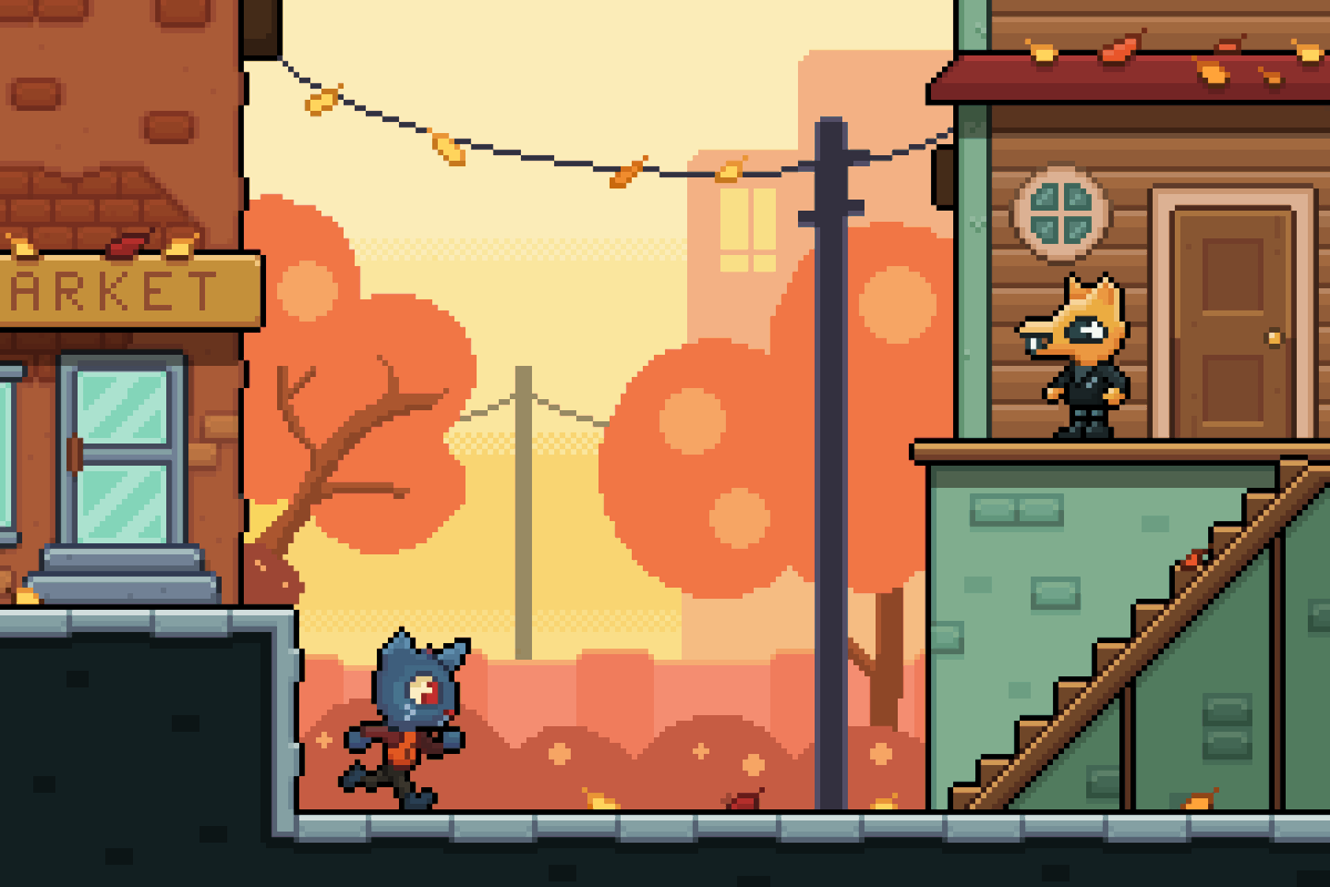 hghostt's tweet photo. been doing a lot of pixel art lately!! here is night in the woods as a gba game 🍂🍂

#pixelart #nitw https://t.co/ZwBZWILYYN