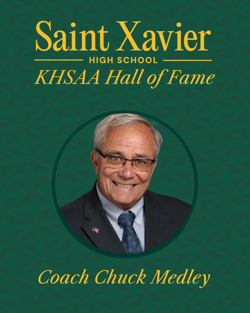 Congratulations to Coach Chuck Medley on his induction into the KHSAA Hall of Fame!

Over 27 years of coaching at St. X, Chuck led our Cross Country and Track &amp; Field teams to 13 state championships, 25 regional titles, and countless individual accolades. He retired as the