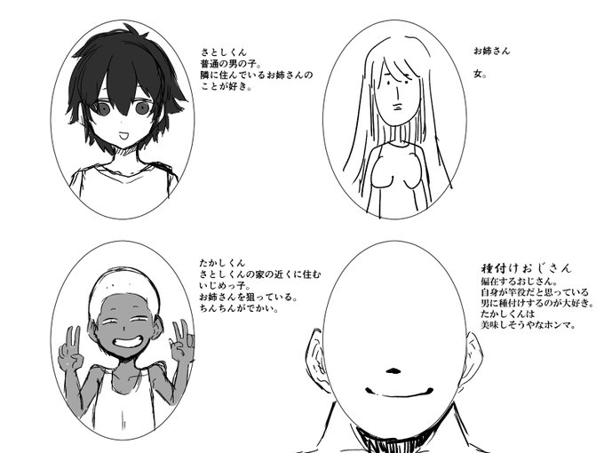 なんか最近NTR漫画の登場人物紹介が流行ってるらしいですわね

あれ…?いつも描いてるものですわ…? 