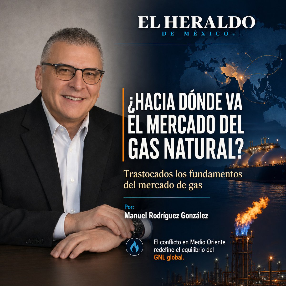manuel_rdgn's tweet photo. HOY EN @heraldodemexico ANALIZO EL "PULSO" DEL MERCADO DE GAS GLOBAL. 📈

Los datos de la @IEA son claros: el suministro mundial está bajo presión. Ante este escenario, México debe apostar por lo propio para blindar la economía y el desarrollo.

Lee la columna completa aquí: 👇

https://t.co/IqdgXT7YLg

Me interesa saber tu postura: ¿Consideras que la explotación responsable de nuestros recursos es la clave para la estabilidad del país? ¡Hablemos en los comentarios! 👇

#Energía #México #SoberaníaEnergética #GasNatural #ElHeraldo