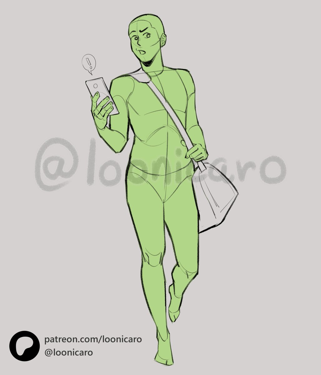 Loonicaro - art studies and pose reference tweet media