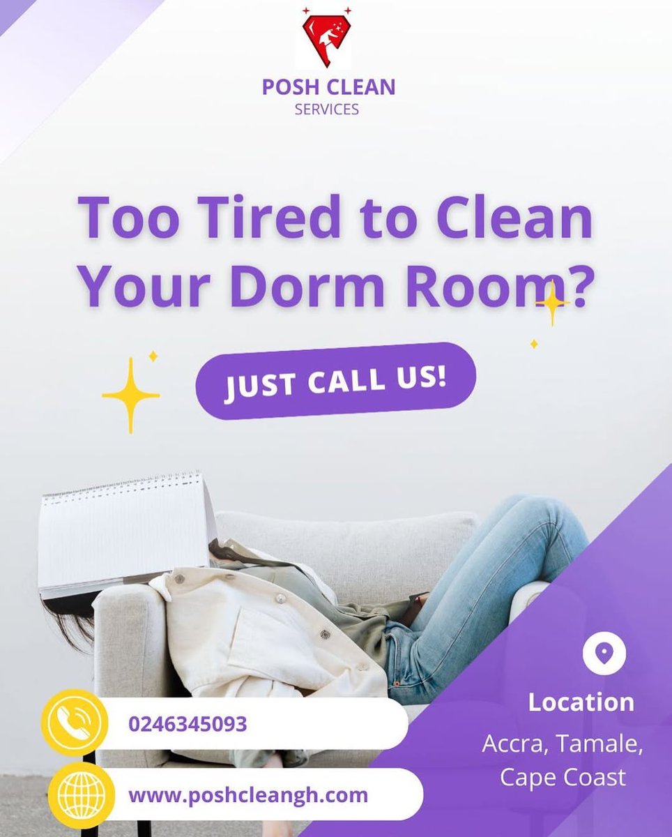 Poshcleangh's tweet image. Looking for reliable cleaning services in Accra, Ghana? 🧹
Posh Clean Ghana delivers expert deep cleaning and window cleaning services to keep your space spotless and fresh.
📞 0246 345 093
#CleaningServices #AccraGhana #CleanHome #Ghana