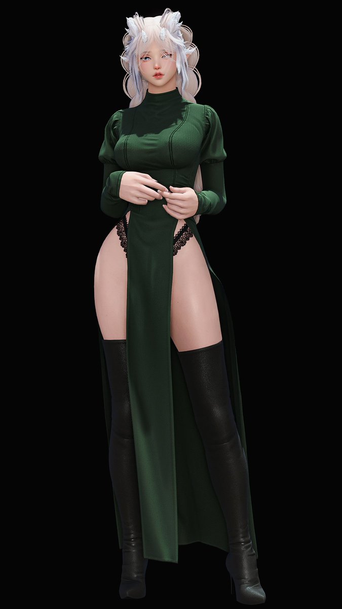 MystiqueAlter's tweet photo. Double Slit Dress ♡

#gposer ll #tsarmods https://t.co/qJgiemtNvp