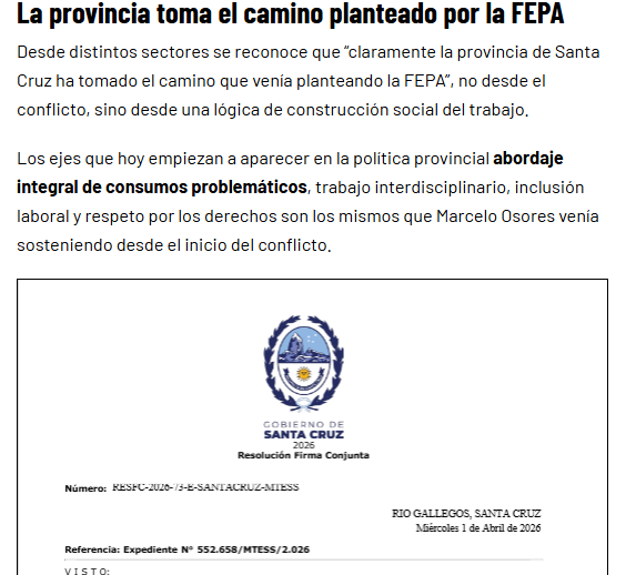EstibadoresFEPA's tweet photo. Al mismo tiempo, esperamos que @ClaudioVidalSer @fabianolegui @_SantaCruzAr  convoque formalmente a la #FEPA para avanzar en un esquema articulado.

✅https://t.co/MPlhWZbaX8 https://t.co/vkZAt0IZwg