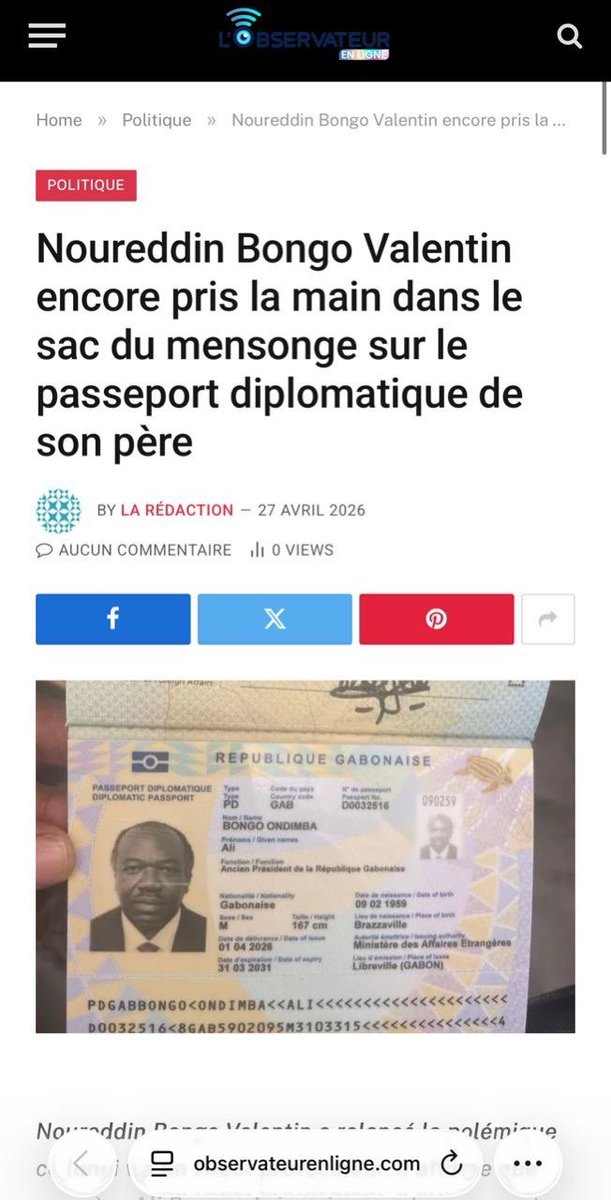Noureddin Bongo Valentin tweet media