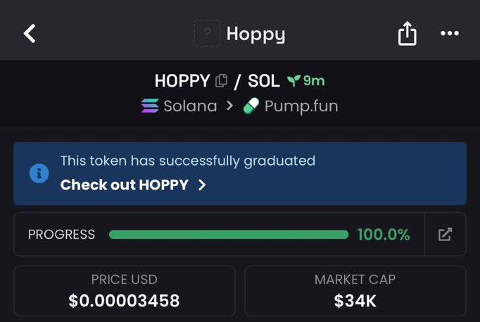 Sol_ashley5's tweet photo. We bought $HOPPY early at $34k Mcap. 

Inside my private TG group. 

#Solana #memecoins #CryptoTrading #AlphaCalls #HOPPY https://t.co/5Oeazxabps