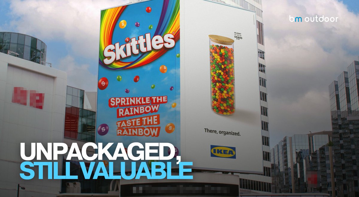 BMoutdoorMedia's tweet image. What if there’s no package at all?

“Unpackaged Goods” turns absence into the message.

#Advertising #Sustainability #OOH #ikea