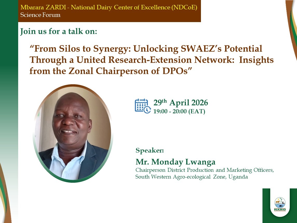 Mbarara Zonal Agric Research and Devt Institute tweet media