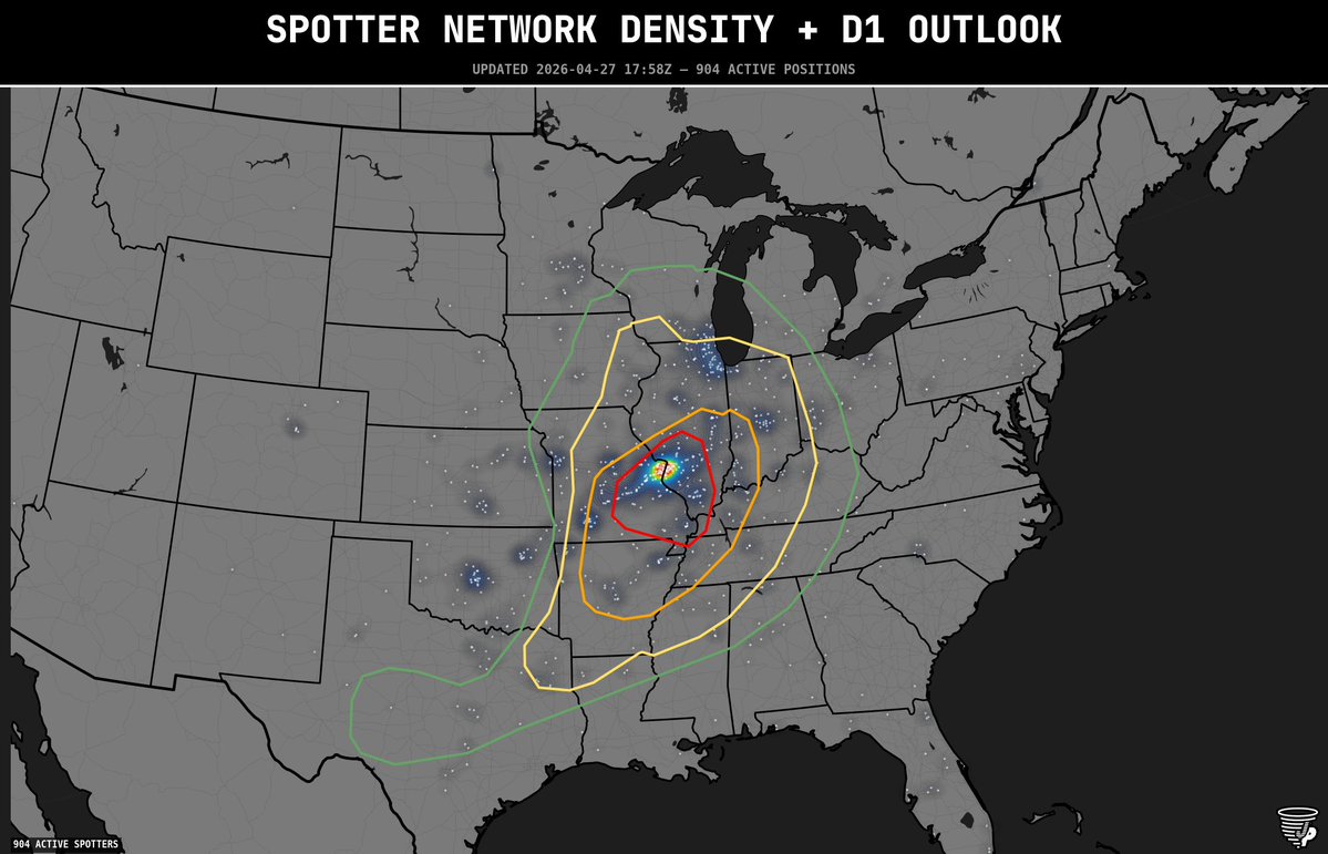 It appears the entire chasing community has gone to St. Louis