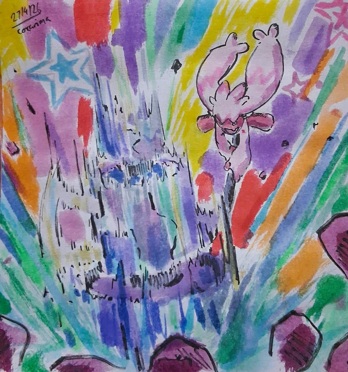 Daily 30 minute sketch 1181: Tinkaton

#Pokémon