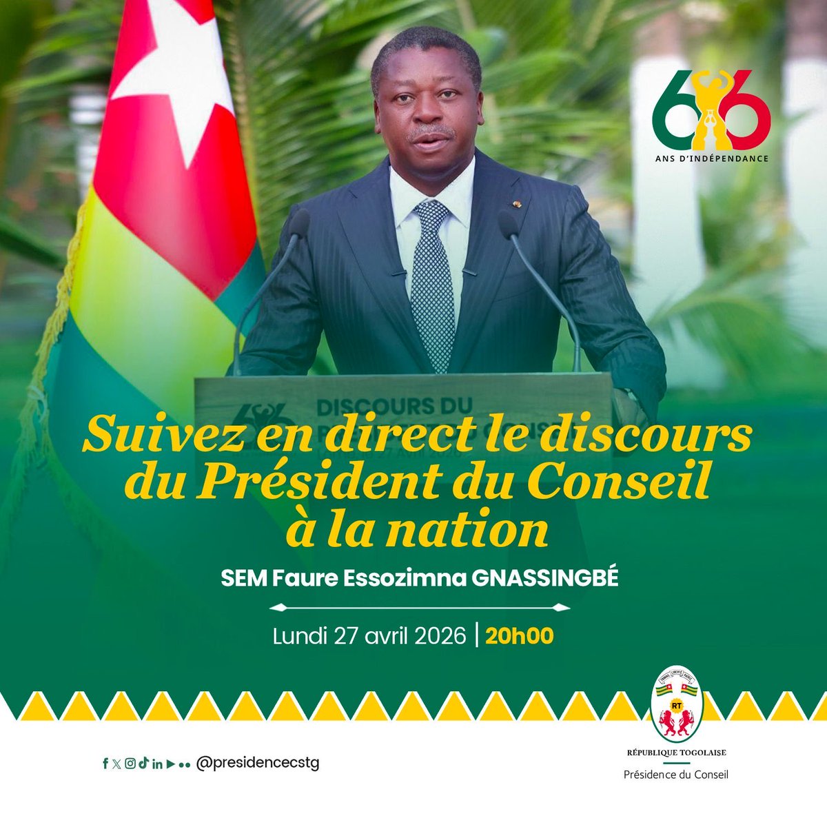 Présidence du Conseil du Togo tweet media