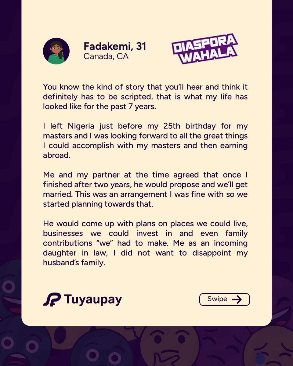 tuyaupay's tweet image. Things are really happening😭

Have a different experience? Share with us anonymously with the link in our bio!

Don't forget to send money with Tuyaupay to a loved one today🤭

Download the app now

#diasporawahala #storytime #movingabroad #nigeriansinca