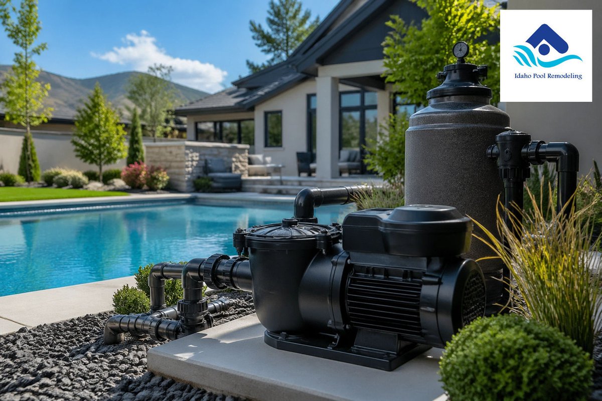 IdahoPoolRemod's tweet image. Looking to save on utility bills? 💸 Variable speed pumps are game-changers for Idaho pools, using less energy and running quieter than traditional pumps. Great for your wallet and the environment! #EnergyEfficiency #BoiseHome #PoolRemodel #IdahoPoolRemodeling
