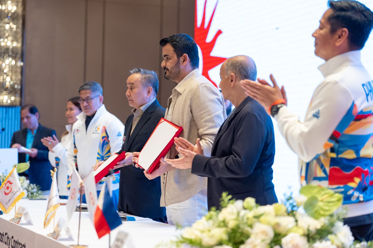 QNAEnglish's tweet image. Olympic Council of Asia Signs Agreement with the #Philippines to Host 7th Asian Beach Games (#Cebu_2028)
#QNA_Sports 
ow.ly/XHQ450YQJXt