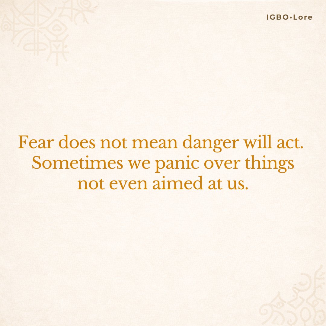 IgboLore's tweet photo. Sometimes we panic over things not even aimed at us.

#IgboLore https://t.co/93qHRopzAs