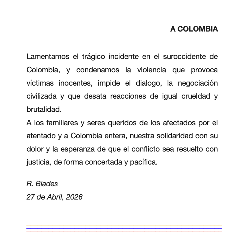 Rubén Blades tweet media