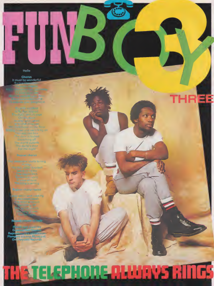 myfizzypop's tweet photo. I was mainly smitten with #FunBoyThree thx to 2 back to back team ups with #Bananarama, but 44 yrs ago, they released #TheTelephoneAlwaysRings #onthisdayinpop in 1982 so I promptly nabbed my older brother's copy for my own enjoyment! Such was the financial limitations of being 8 https://t.co/t8ItYCr1J8