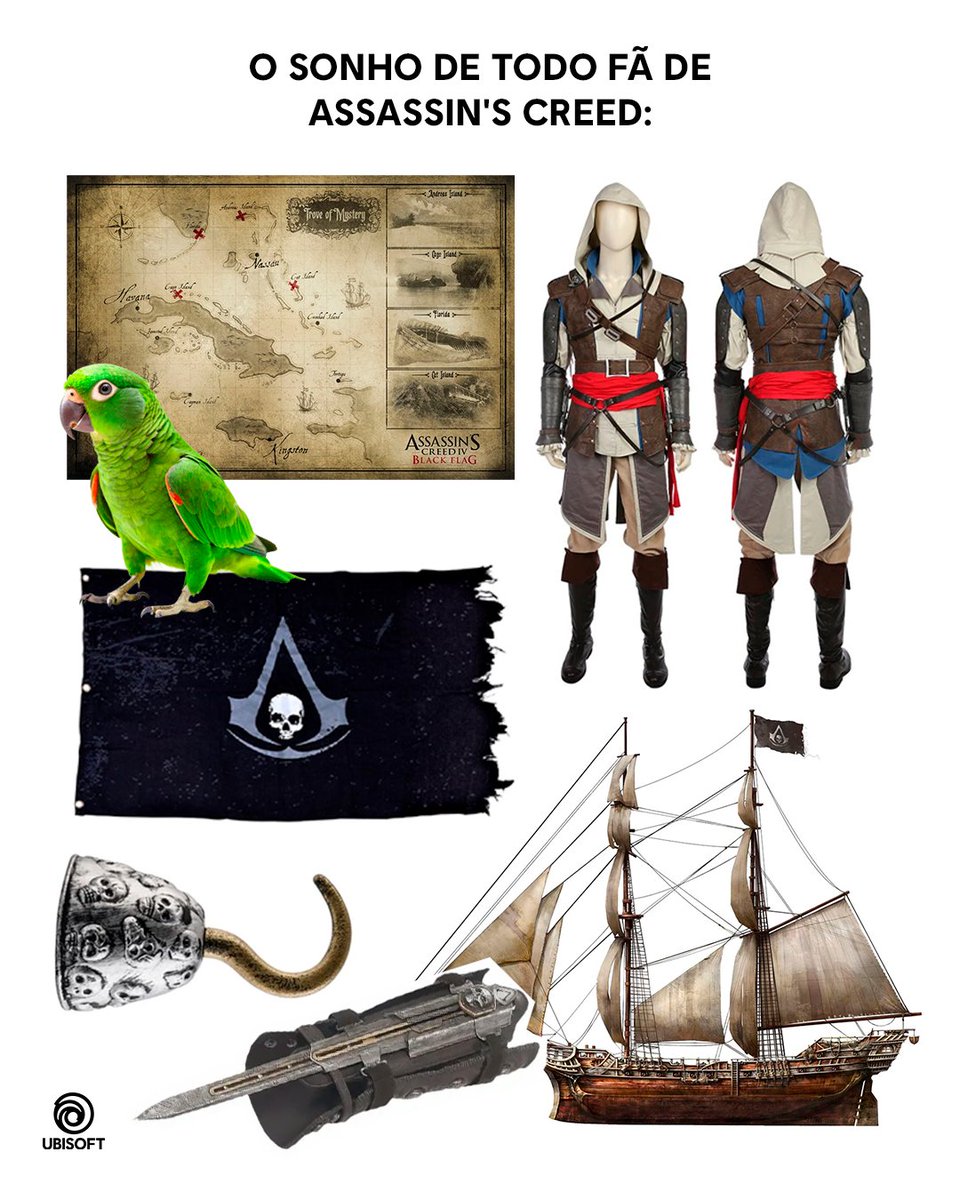 Isso aqui não é sonho, é meta de vida. #AssassinsCreed