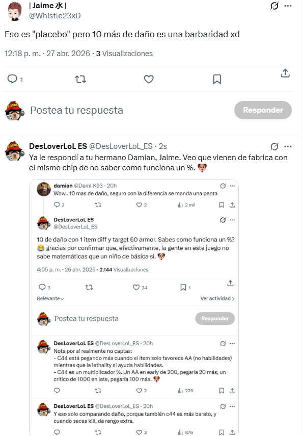 DesLoverLoL ES tweet media