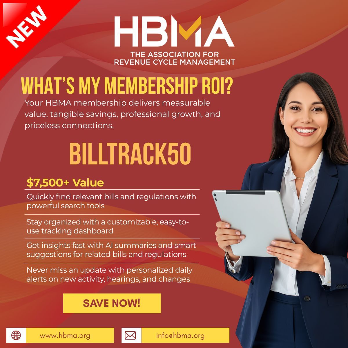 HBMABusiness's tweet image. 🎉 BIG news, HBMA members! 🎉

Our Legislation &amp;amp; Regulation Tracker helps you monitor federal + state updates, track CMS changes, and stay ahead in the fast-moving RCM world. 📊

buff.ly/kw4TPXy 

#HBMA #RCM #MedicalBilling #HealthPolicy #CMS #RevenueCycle #HealthcareTech