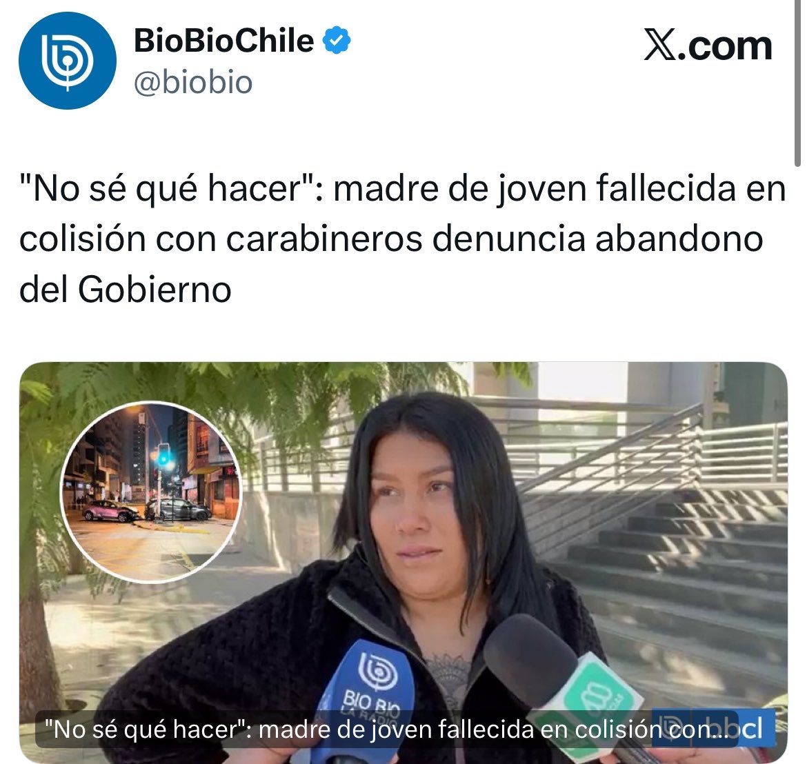 Mientras que Kast da todo el apoyo a los familiares de carabineros fallecidos, la mamá de la mujer que murió en el accidente con los pacos borrachos, acusa que el gobierno la abandonó. 

Prioridades fascistas.