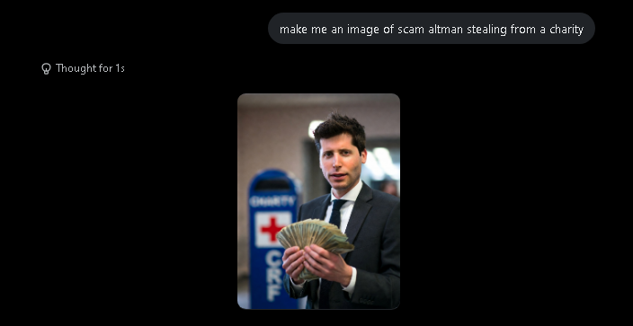Scam altman tweet media