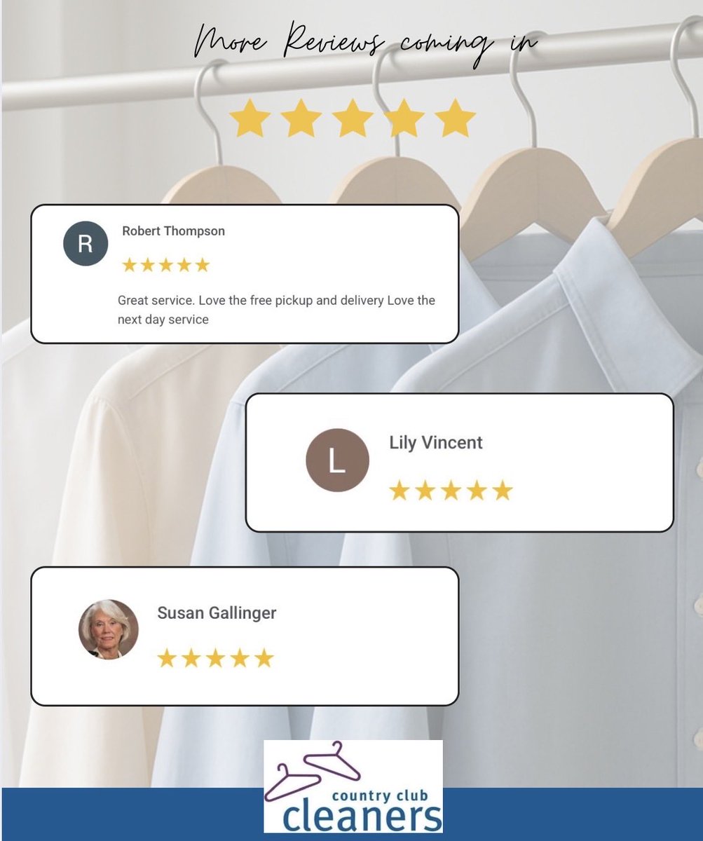 CCCleanersCA's tweet photo. Thanks for the google reviews! https://t.co/FRywS7bA6t