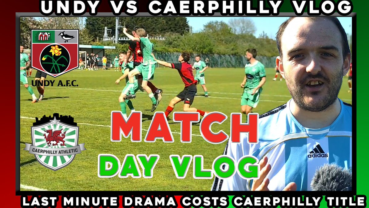 SHCOMMS90's tweet photo. ⚽️@CaerphillyAFC were about to WIN THE LEAGUE…⚽️
⏰98TH MINUTE @UndyAFC  score. 2-2. TITLE GONE💔
🤪Pure chaos. Unreal scenes. 🤪
😲Proper non-league drama.😲

🎥 WATCH NOW 👇

#WelshFootball #NonLeague #MatchdayVlog #Groundhopping @ArdalSouthern @FocusOnArdalSE 

https://t.co/9MCkfFUhQg