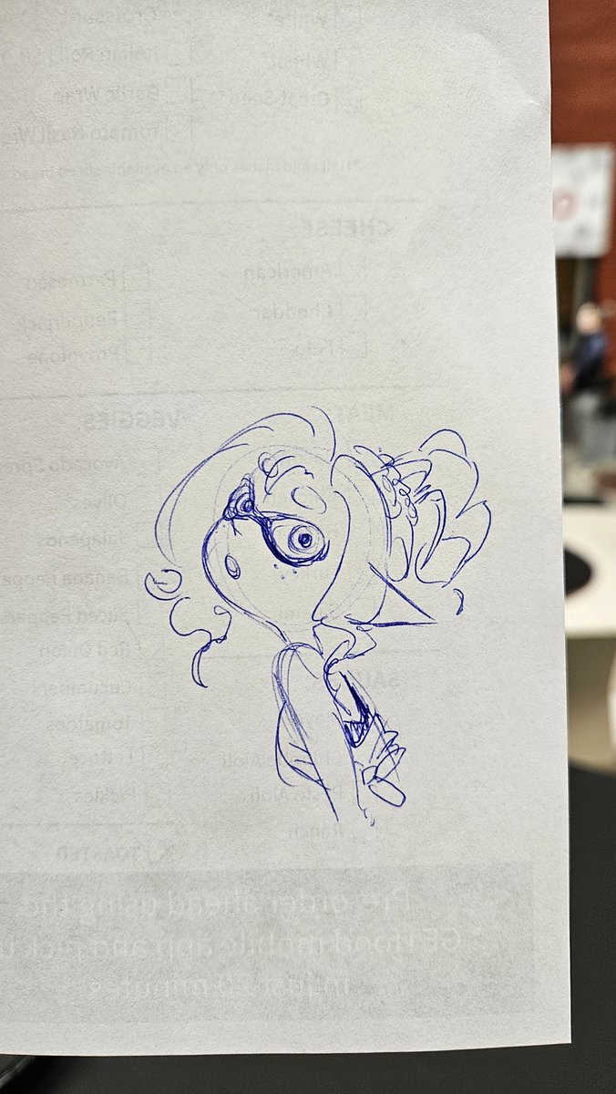 mechanic on my sandwich order form