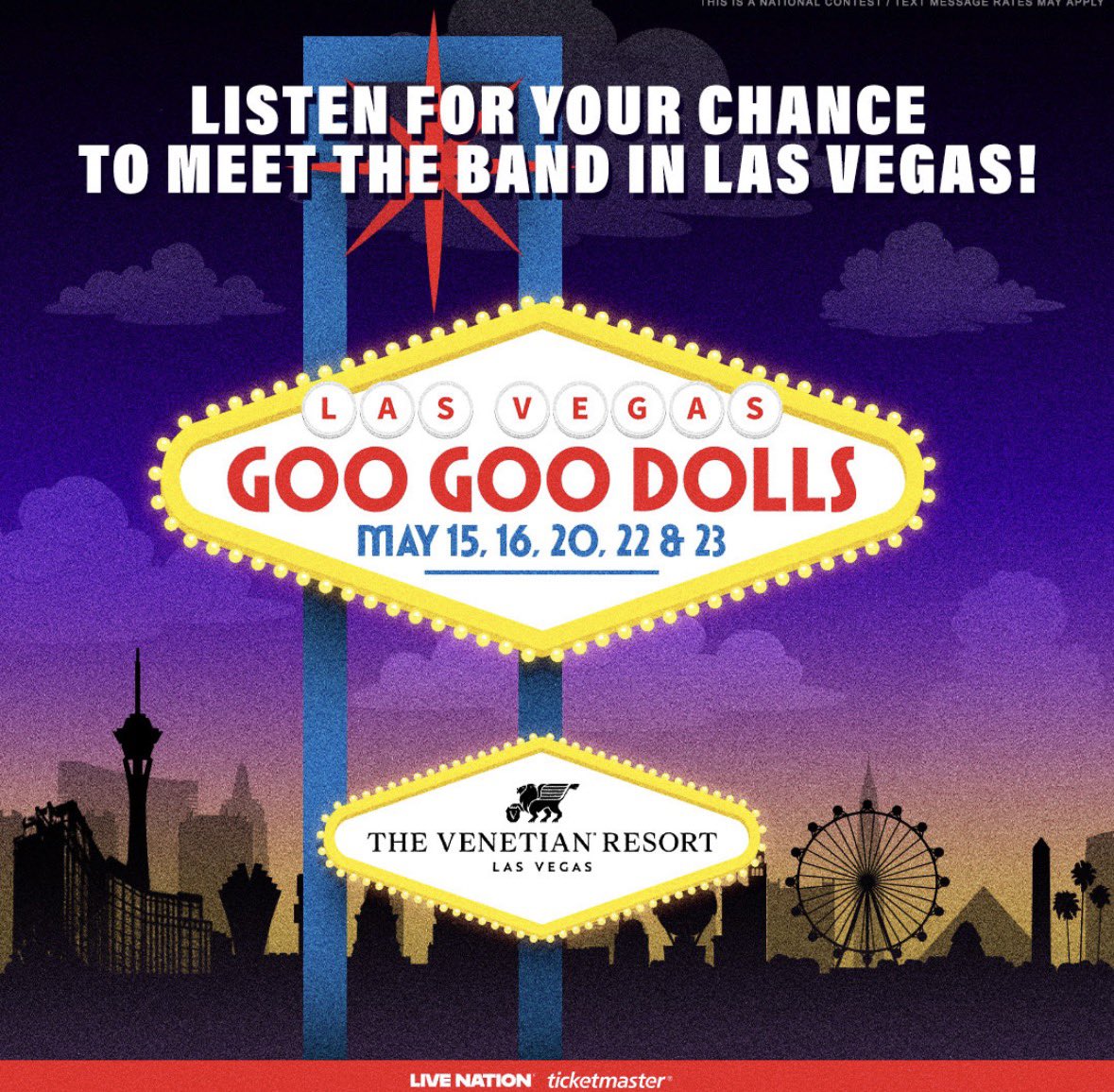 Listen and text the nat’l keywords do a chance to win!