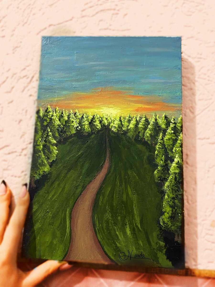 nandasoldati's tweet image. “Aos que já se foram”  🌲💛
#paint