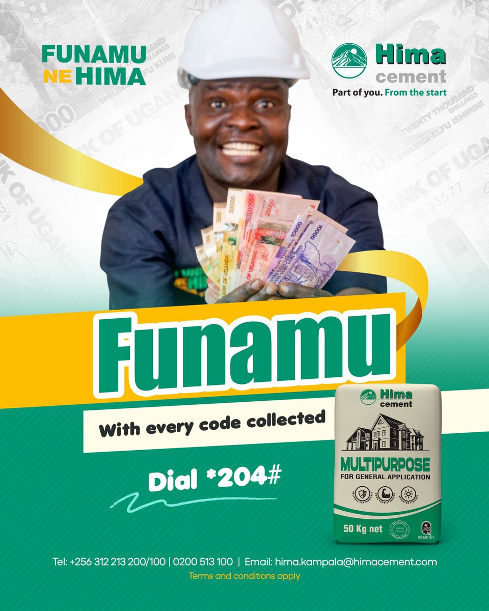 MimaJaymie's tweet photo. Hima Cement is strengthening Uganda’s construction sector at Makerere University CEDAT by empowering over 250 artisans and students with practical skills that raise safety and performance #HimaCement #BuildWithHima #HimaMultipurpose https://t.co/DVdjlrApAG