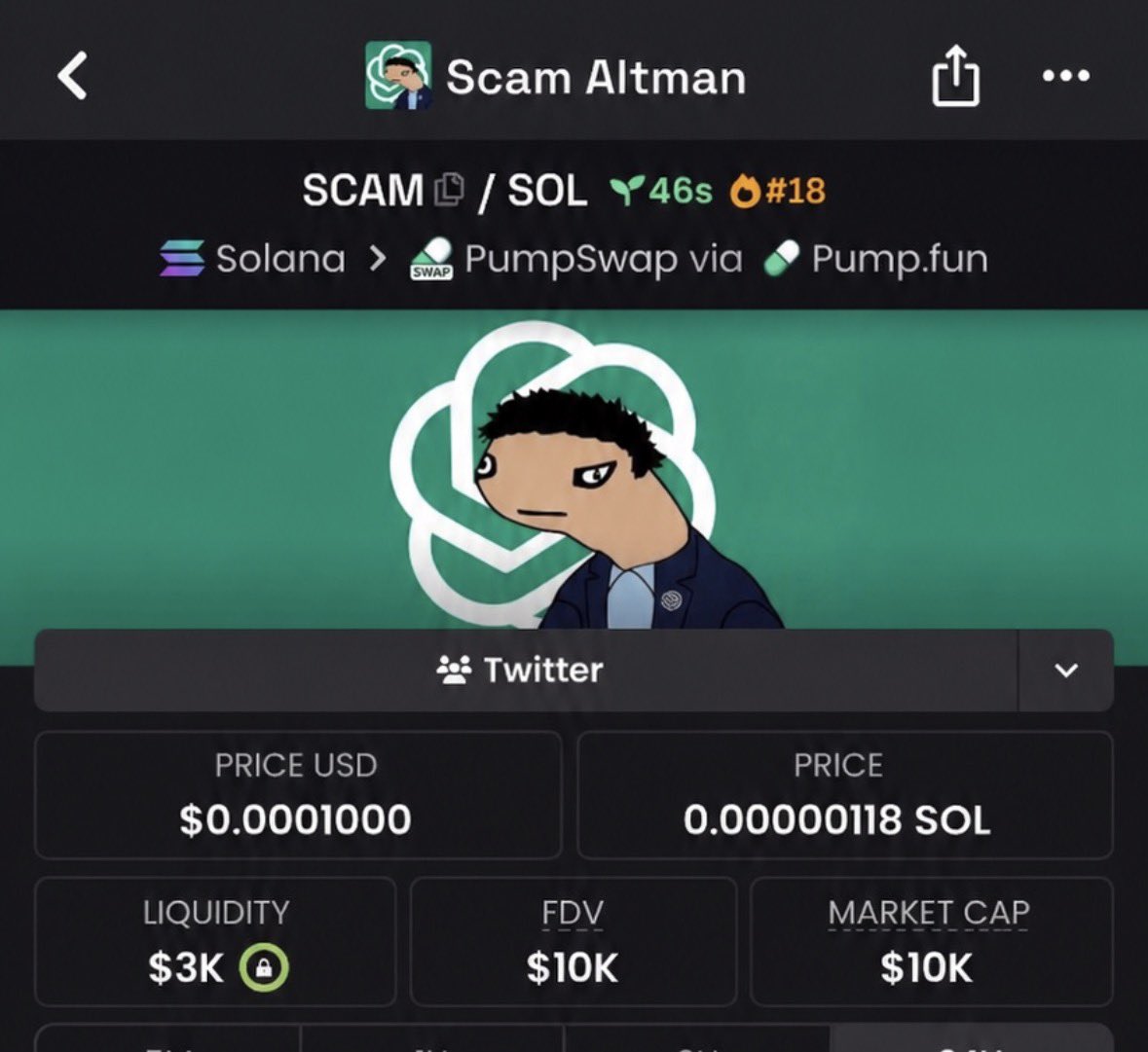 memx_caller's tweet image. Entry on $SCAM 

6AVAUKa9uxQpruHZUinFECpXEh1usRVtzQWK8N2wpump
#Eth #memecoin #memecoin1000x