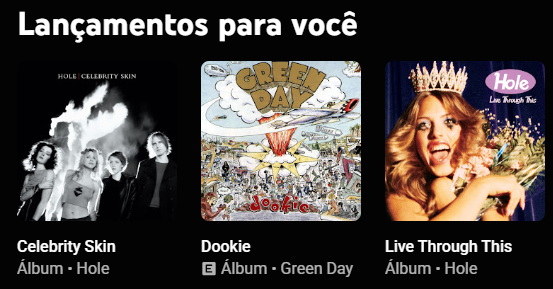 Meu Youtube Music acha que estamos nos anos 90 (quem dera)