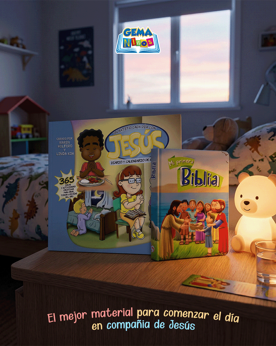 EditoresGema's tweet image. 👧📖✨ Ayuda a tu pequeño a dar sus primeros pasos con Jesús 💛
Aprovecha los últimos días de 20% de descuento en el regalo perfecto para comenzar el hábito del devocional desde pequeños📖✨.
🛒Compra aquí: tiendagemaeditores.com.mx/categoria-prod…
.
.
#Descuentos #Biblia #Devocional #GEMANiños