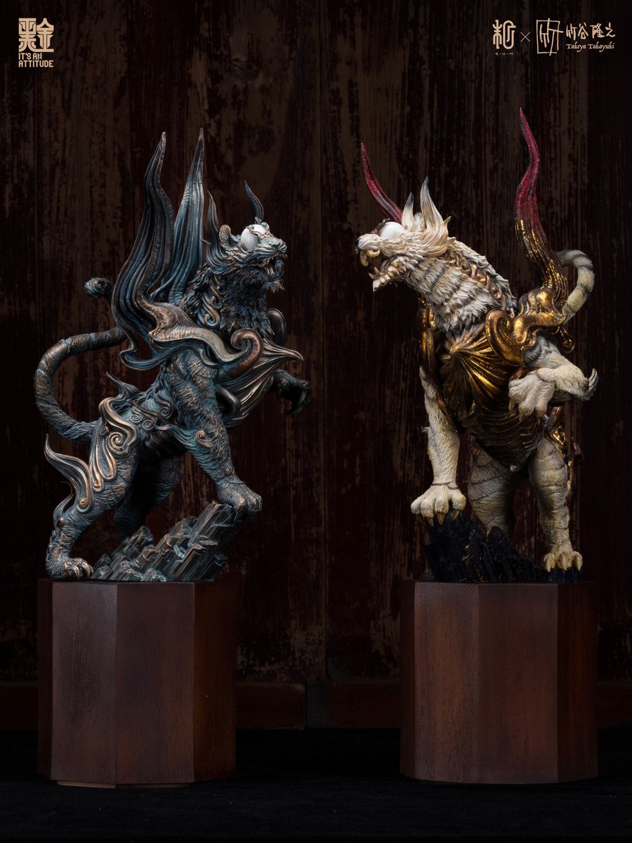 manas_sum's tweet image. Seal of the Four Gods: White Tiger
Takayuki Takeya 竹谷 隆之 x Manas S+U+M
Black Label Collection
H14.5 x L7 x W5 in
Edition size to 66
manassum.com/shop/seal-of-t…
#LimitedTimeOffer #LIMITED #LimitedEdition #tigers #resinart #collectibles #animals #EarlyBird #preorder