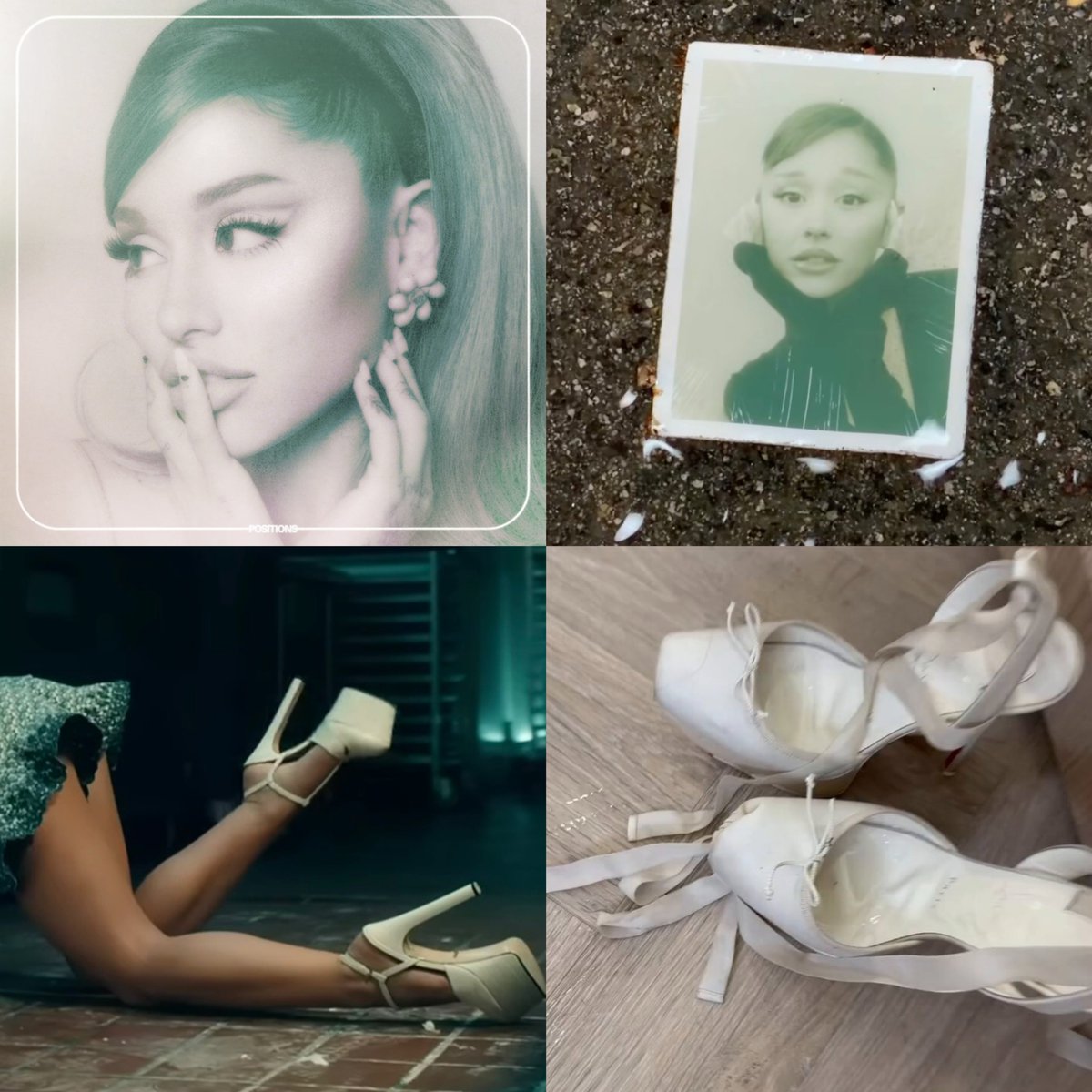 Ariana Grande’s upcoming album era appears to echo ‘positions’, from similar heels to green Polaroid reminiscent of its cover artwork. #AG8 

Thoughts?