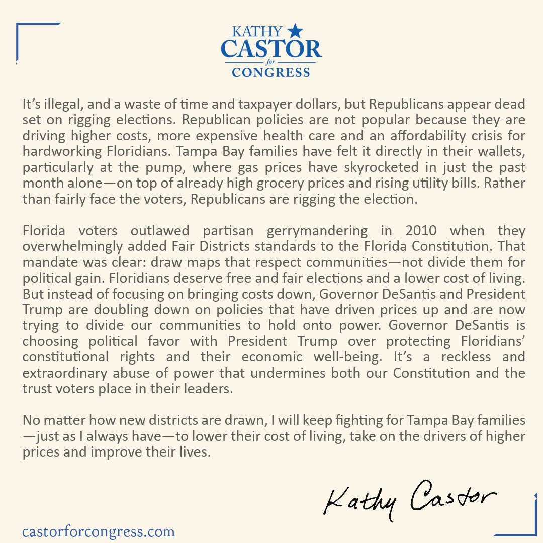 Kathy Castor tweet media